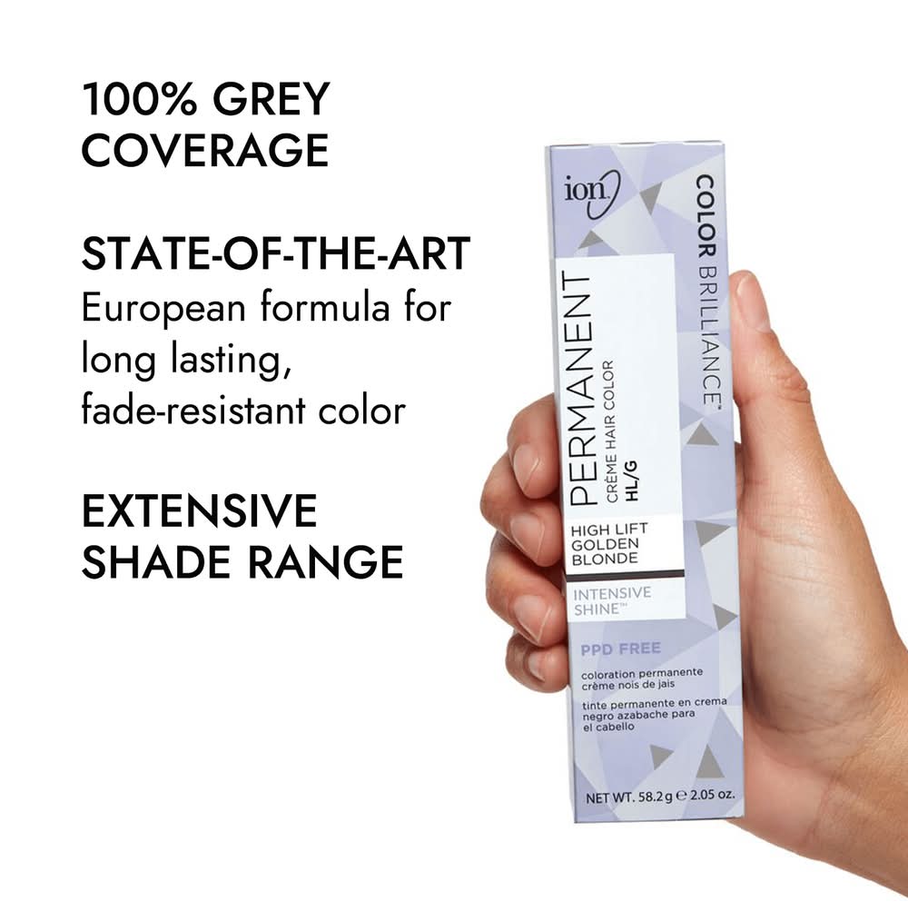 iON Permanent Creme Hair Color, Hl-G High Lift Golden Blonde (2.05