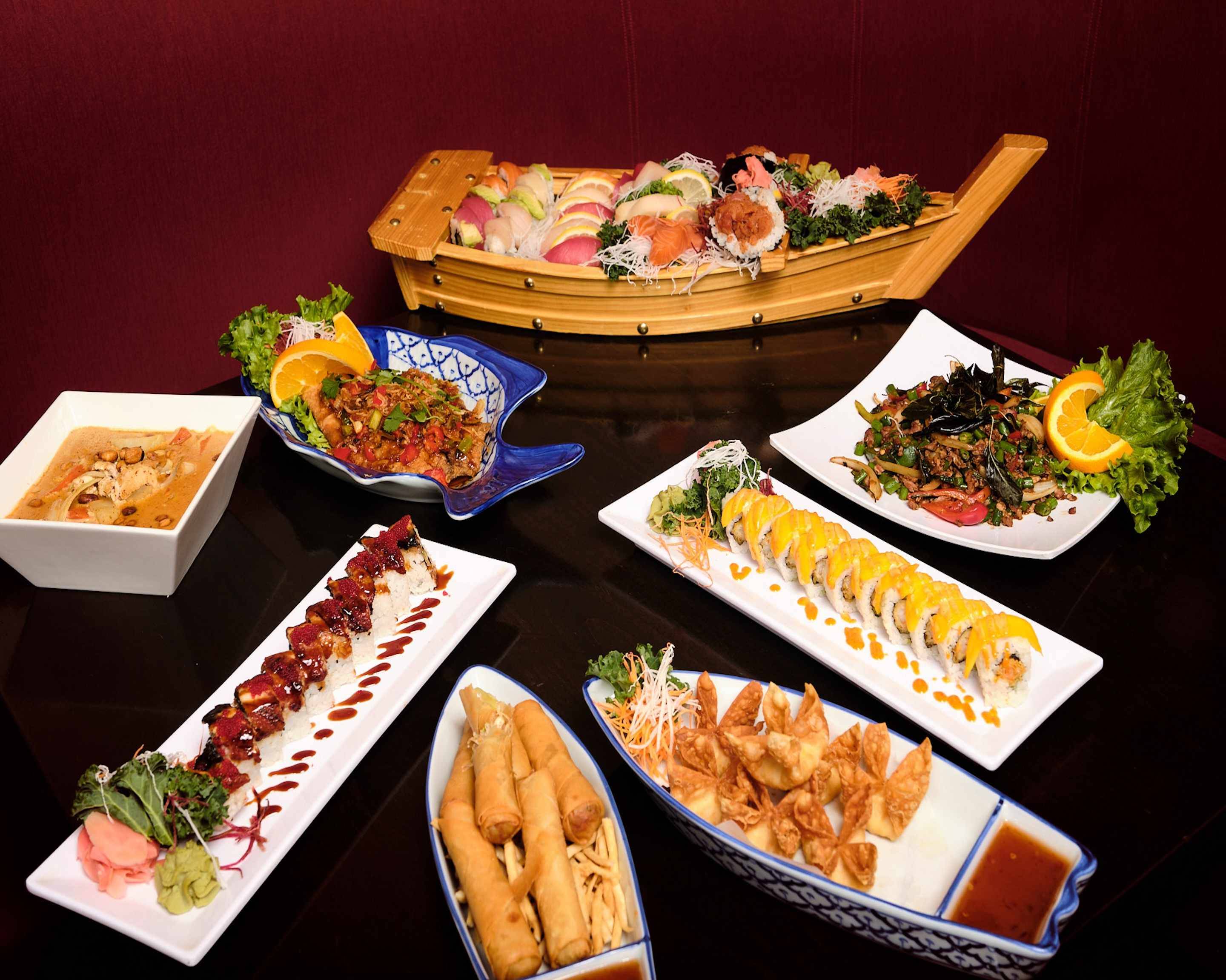 Order Krung Thai Restaurant and Sushi Bar Menu Delivery in Garden City