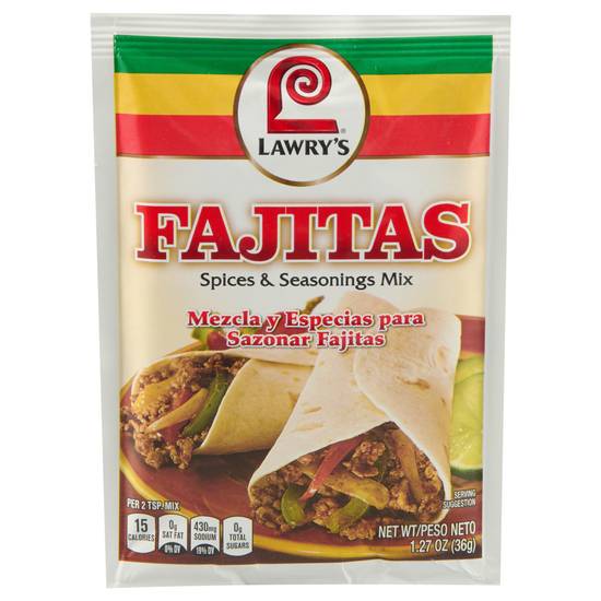 Lawry's Fajitas Spices & Seasonings Mix (1.3 oz)