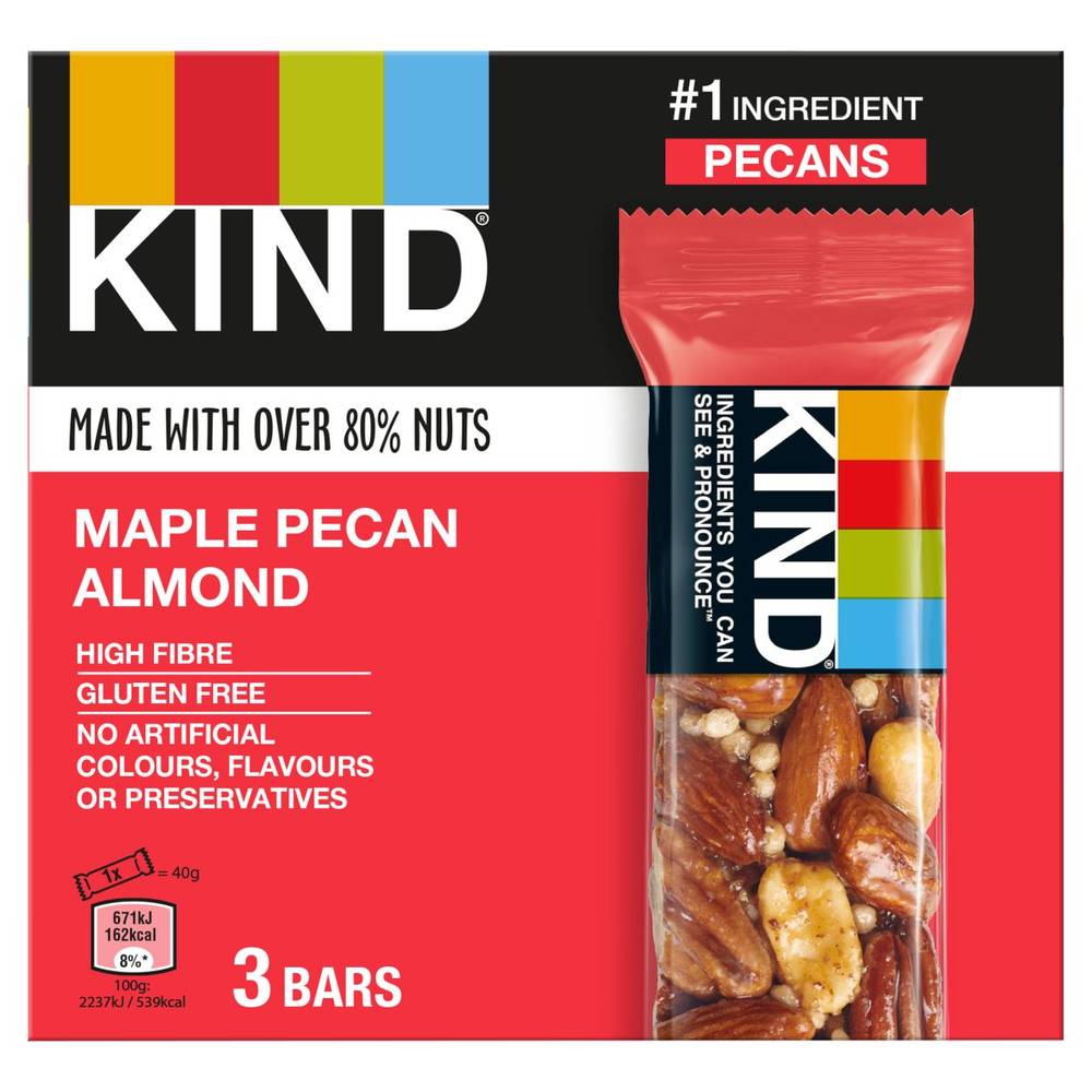 Kind Maple Pecan Almond Snack Bars Multipack ( 3ct )
