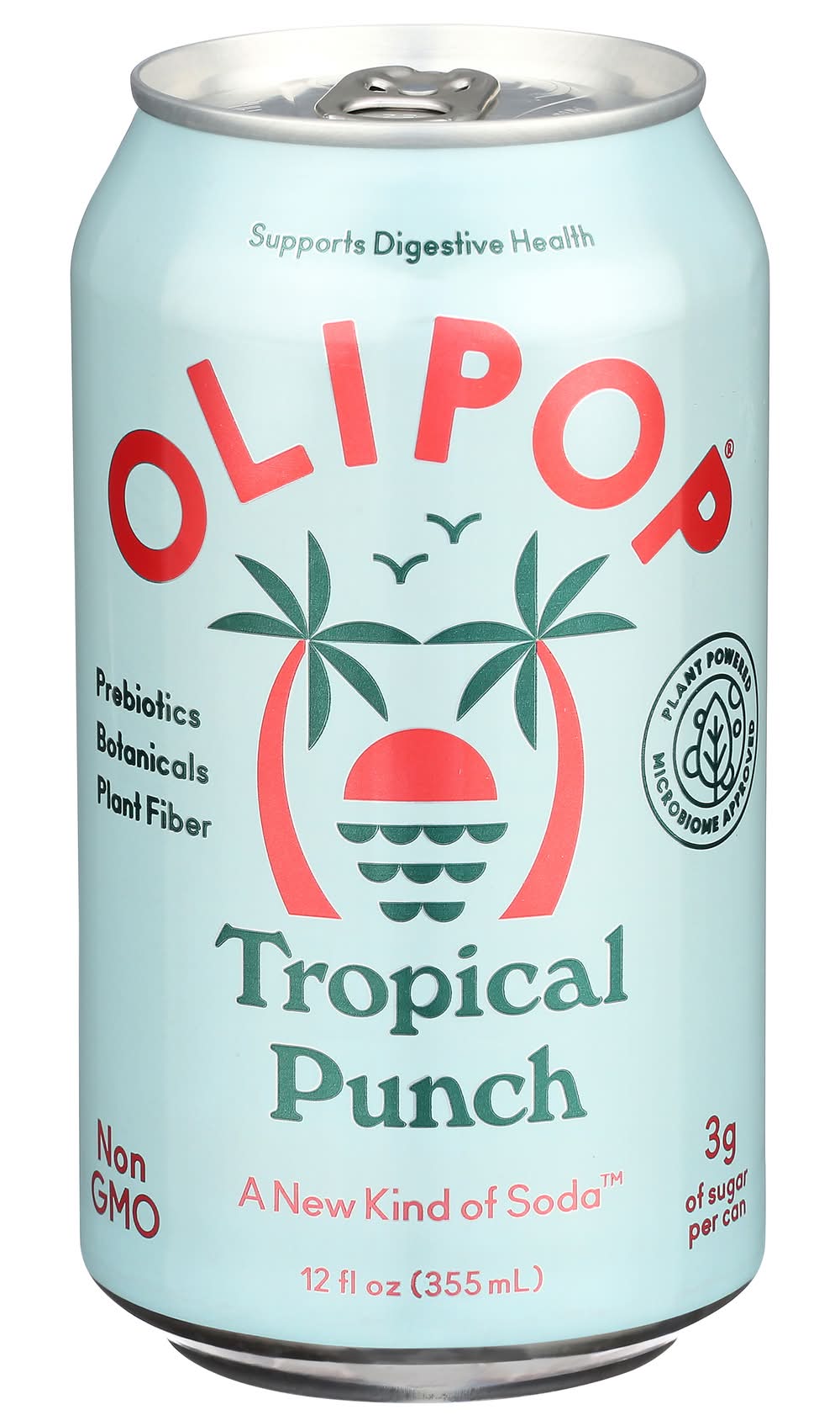 Olipop Sparkling Tonic Soda, Tropical Punch (12 fl oz)