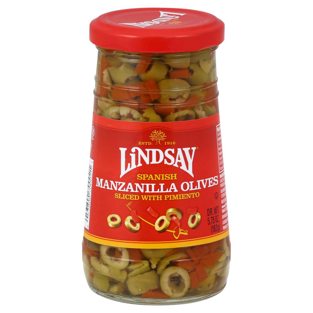 Lindsay Spanish Manzanilla Olives Sliced With Pimento (5.8 oz)