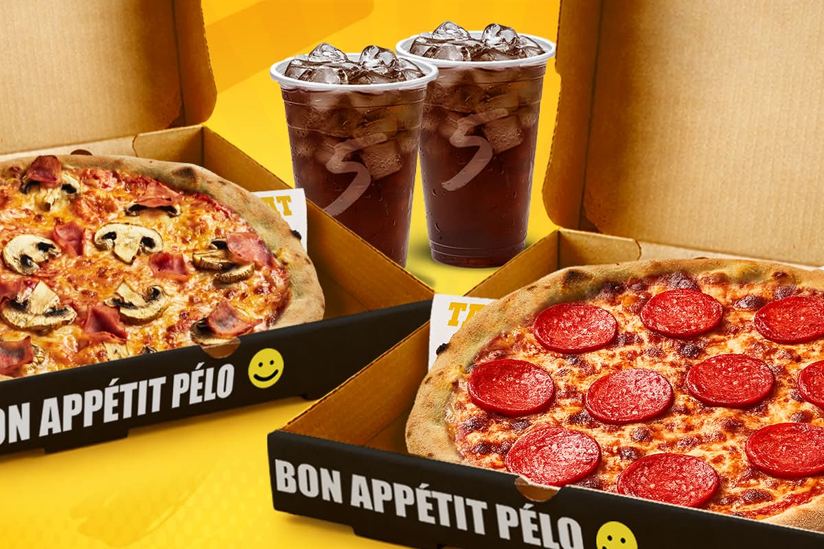 Duo 🍕🍕🥤🥤 (2 Pizzas + 2 Boissons au choix)