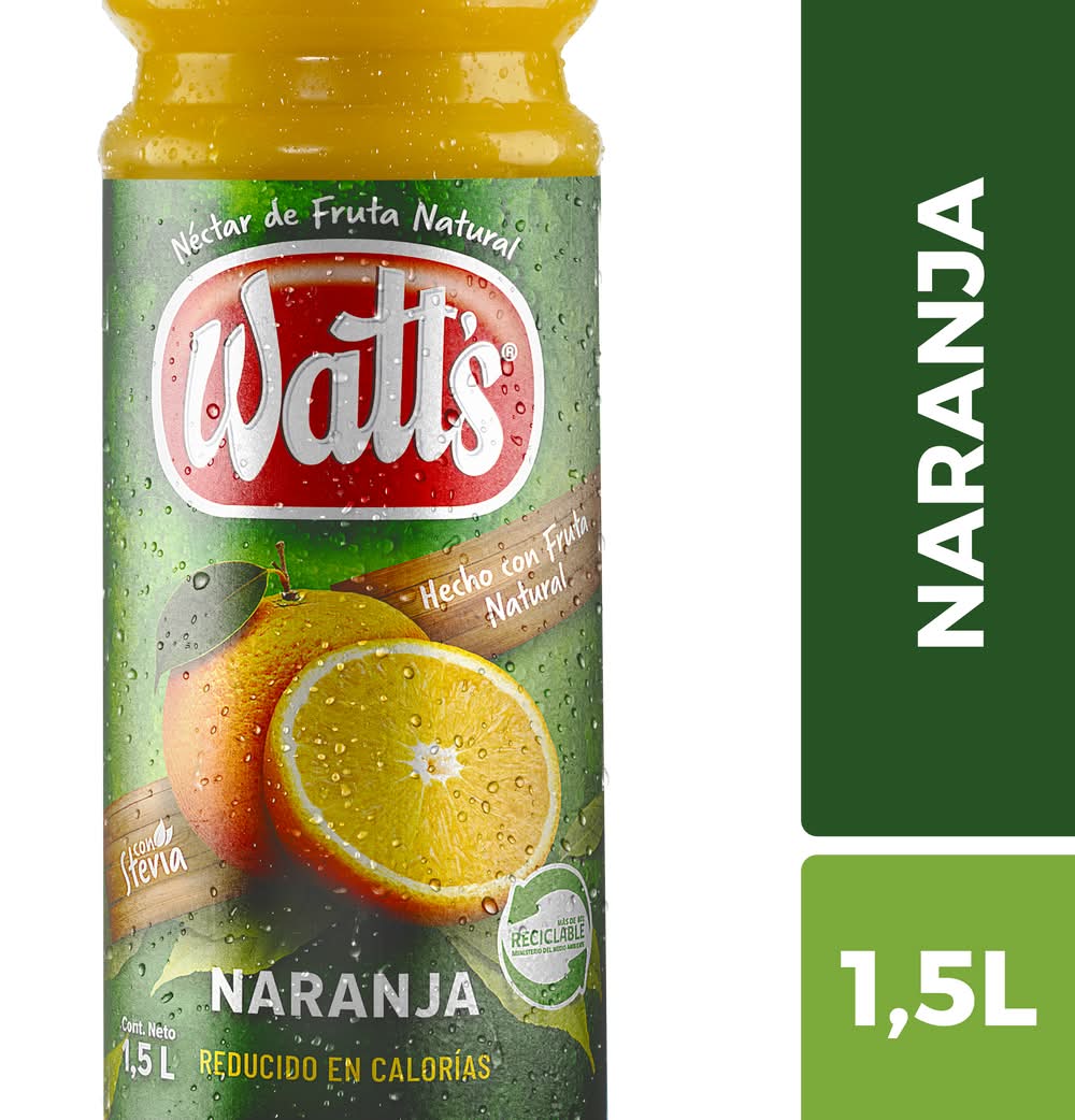 Watt's · Néctar de naranja con stevia (1,5 L)