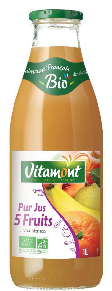 Vitamont - Pur jus 5 fruits bio (1L)