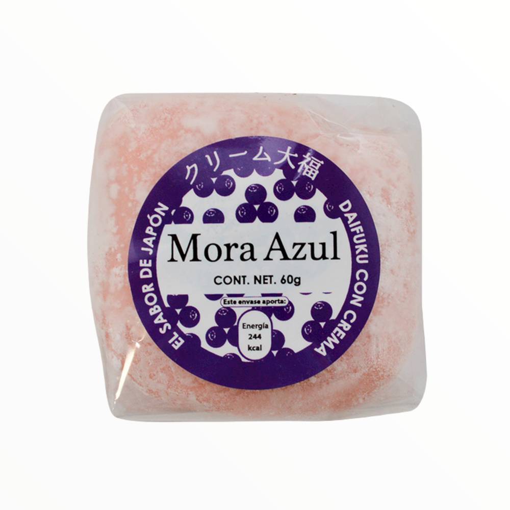 Minato seika mochi de mora azul con crema