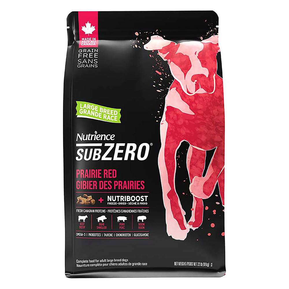 Nutrience SubZero Large Breed Adult Dog Food - Grain Free, Prarie Red (Size: 10 Kg)