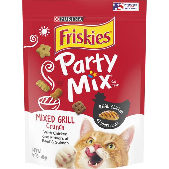 Friskies Party Mix Cat Treats Mixed Grill Crunch (6 oz)