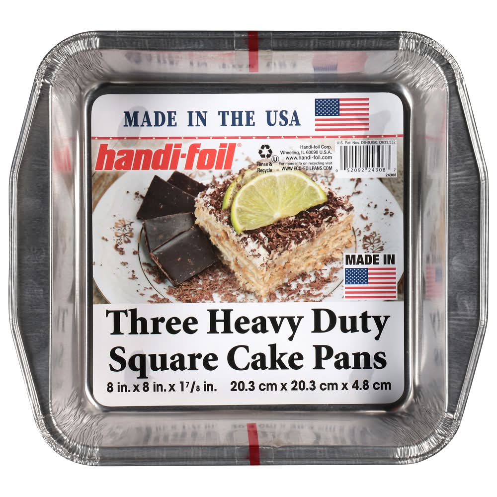 Handi-Foil Heavy Duty Square Cake Pans