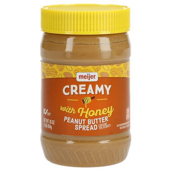 Meijer Creamy Peanut Butter & Honey, 16 oz