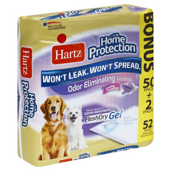 Hartz Odor Eliminating Lavender Scent Dog Pads (52 ct)