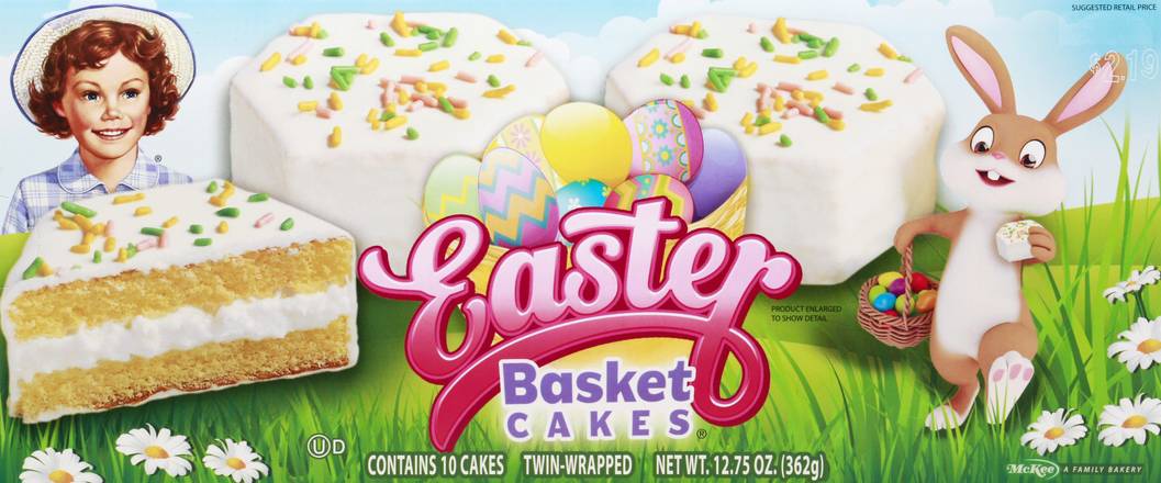 Easter Basket Cakes Twin-Wrapped Basket Cakes (10 ct)