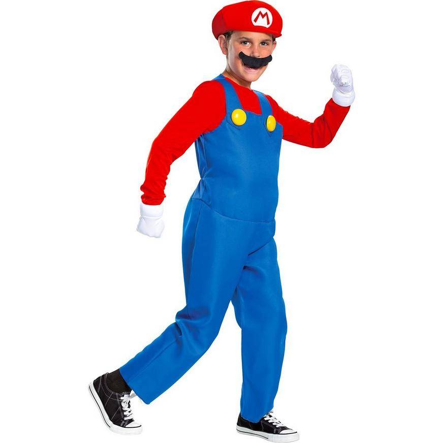 Kids' Mario Deluxe Costume - Super Mario Brothers - Size - M