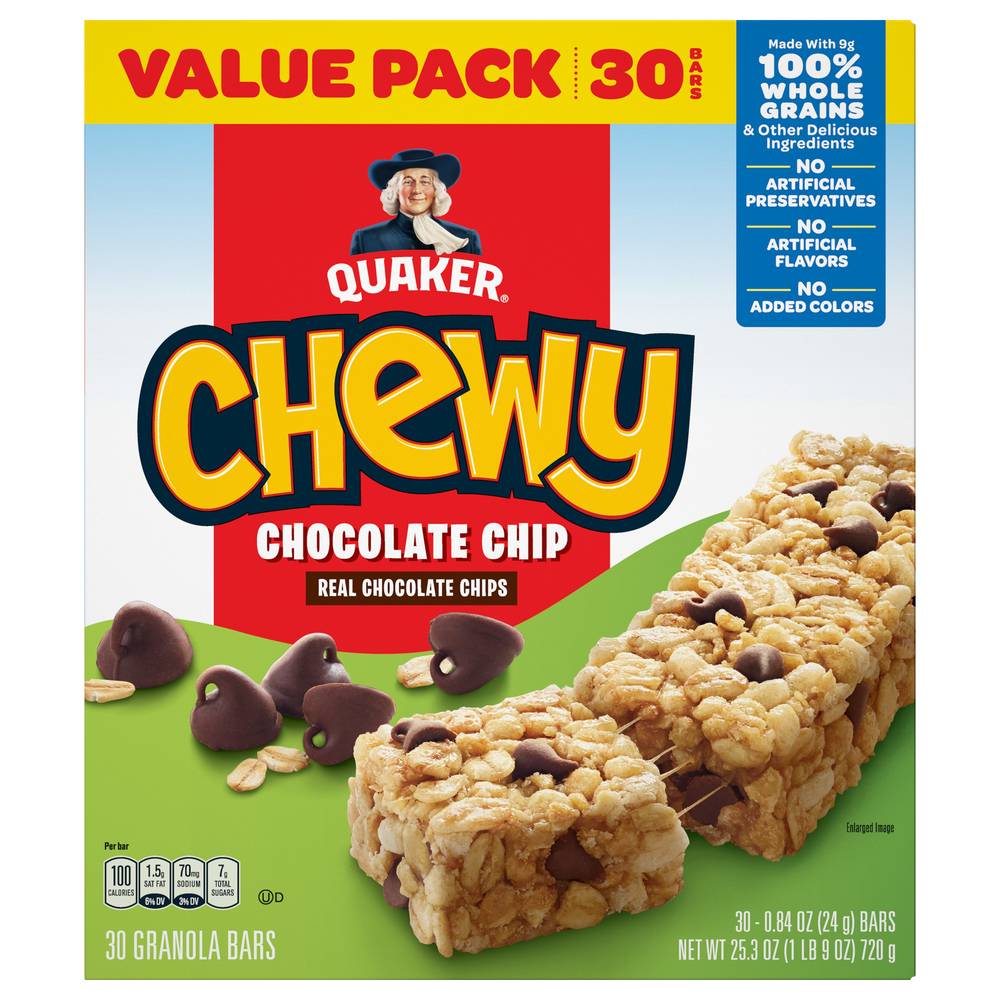 Quaker Chewy Granola Bars (chocolate chip)