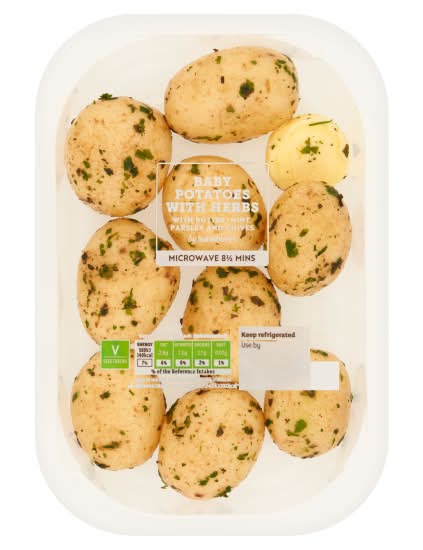 Sainsbury's Baby Potatoes With Herbs (385g)