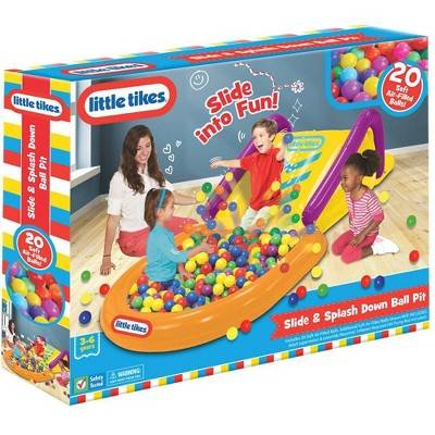 Little Tikes Slide & Splash Down Ball Pit Set, Multicolor