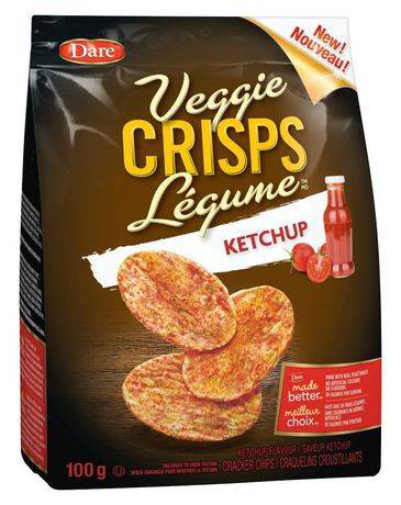 Dare crisps légume ketchup (100g) - veggie crisps ketchup cracker chips (100 g)
