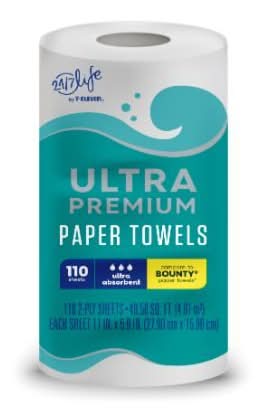 24/7 Life Ultra Premium Paper Towel Roll 110 Sheets