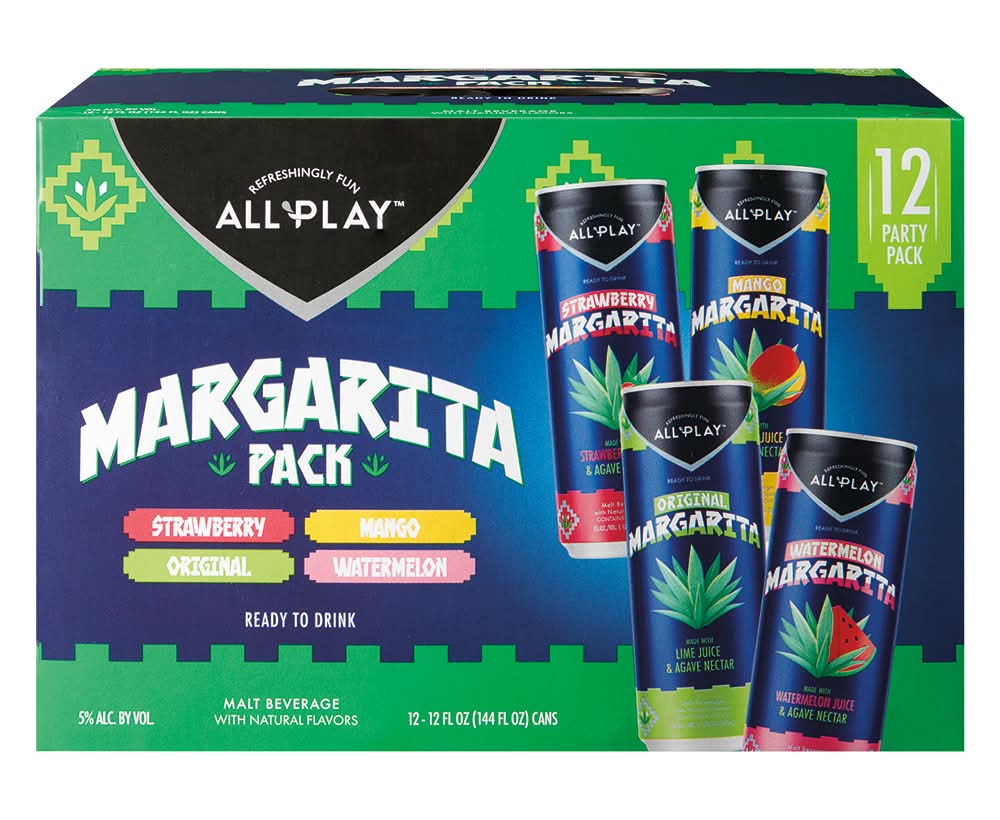 All Play Margarita Variety pack, Assorted (12 x 12 fl oz)