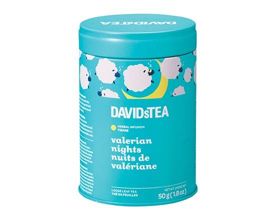 DAVIDsTEA Loose Leaf Tea Herbal Infusion Valerian Nights (50 g)