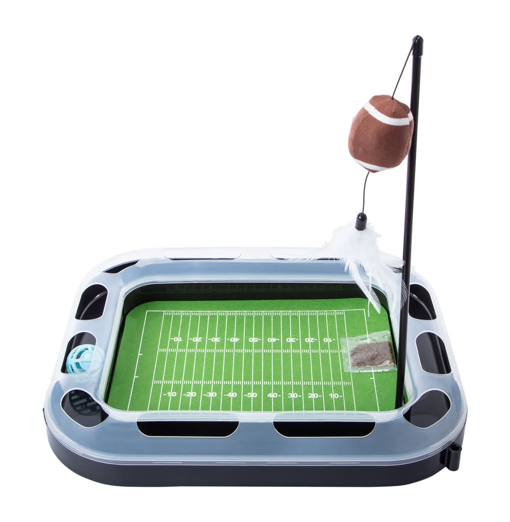 Football Field Cat Scratcher With Catnip Football Field