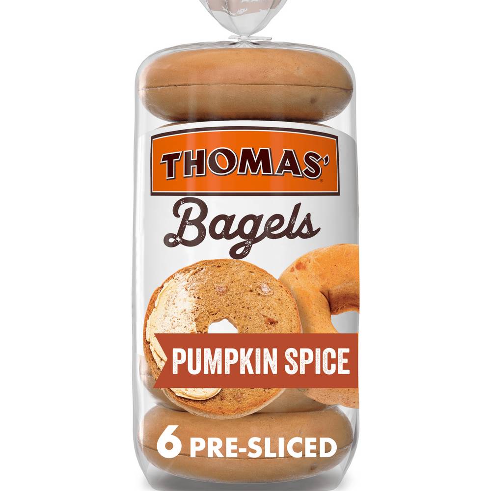 Thomas' Pumpkin Spice Bagels Made With Real Pumpkin (1 lbs)