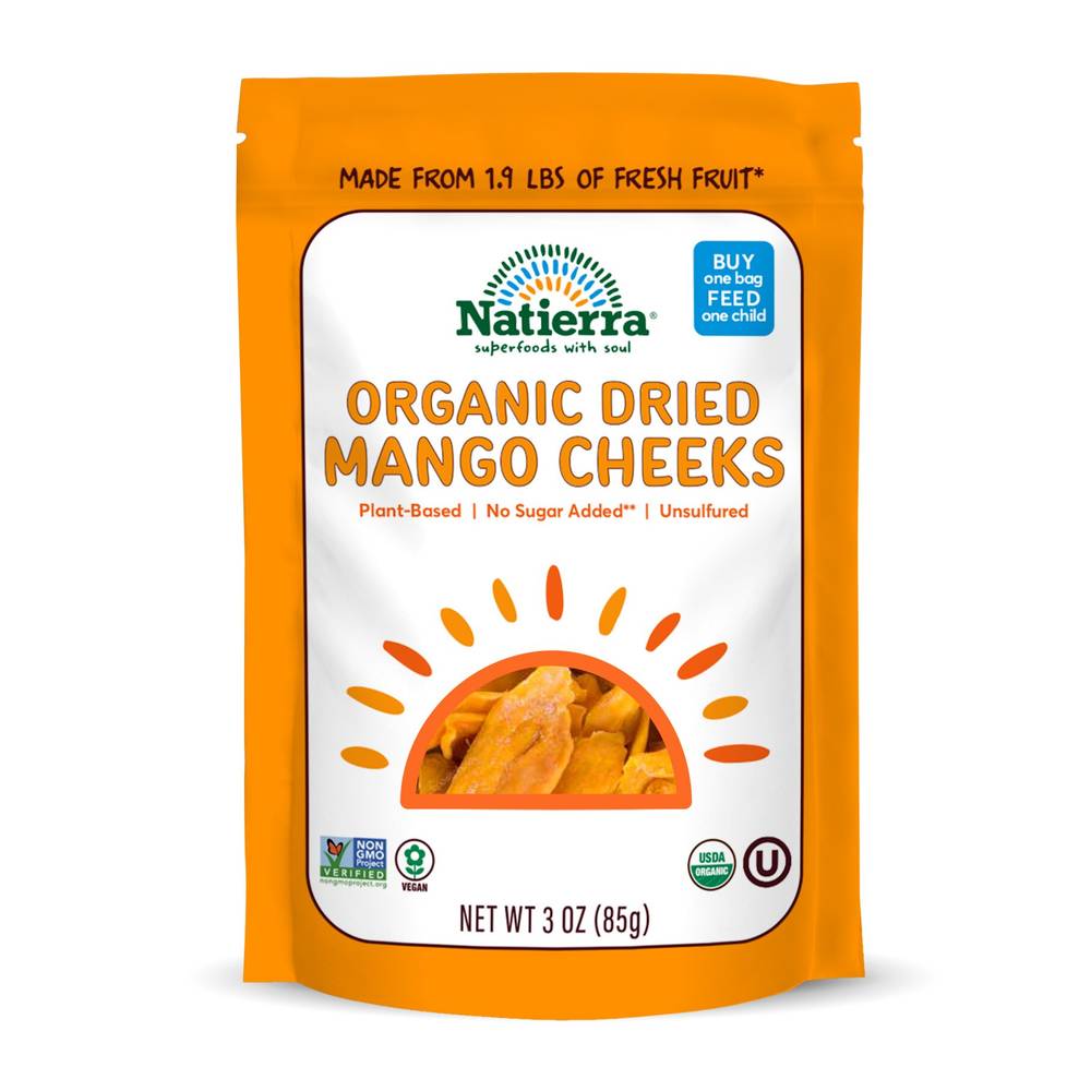 Natierra Organic Dried Mango Cheeks