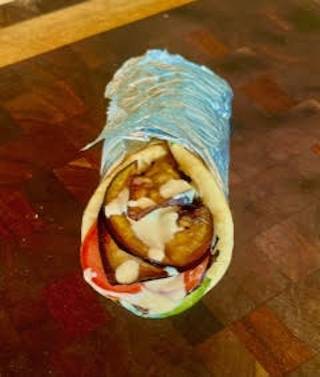 Fried Eggplant Pita