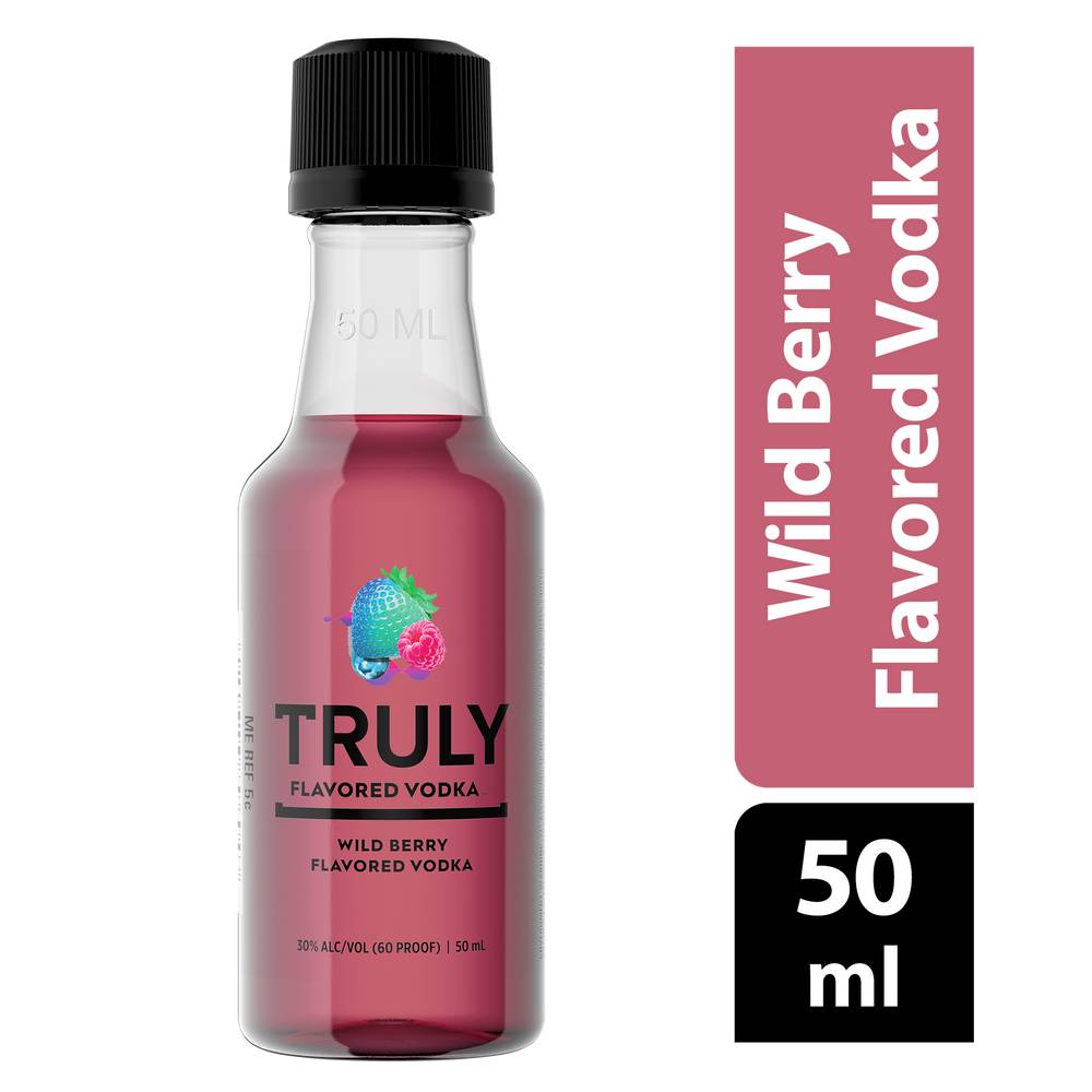 Truly Wild Berry Flavored Vodka (50ml plastic bottle)