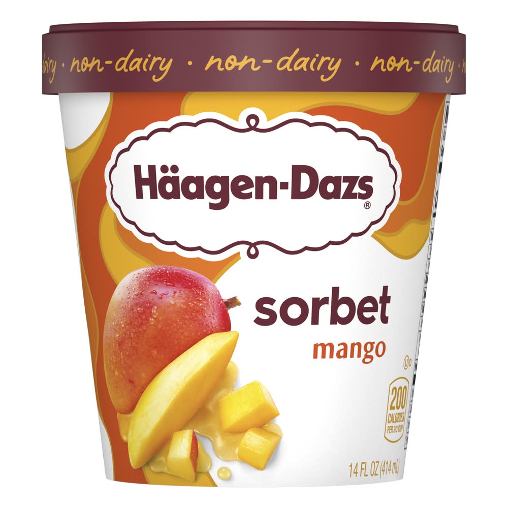 Häagen-Dazs Sorbet, Mango (14 fl oz)
