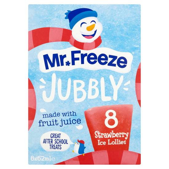 Mr. Freeze Jubbly Strawberry Ice Lollies Delivery Near Me Order