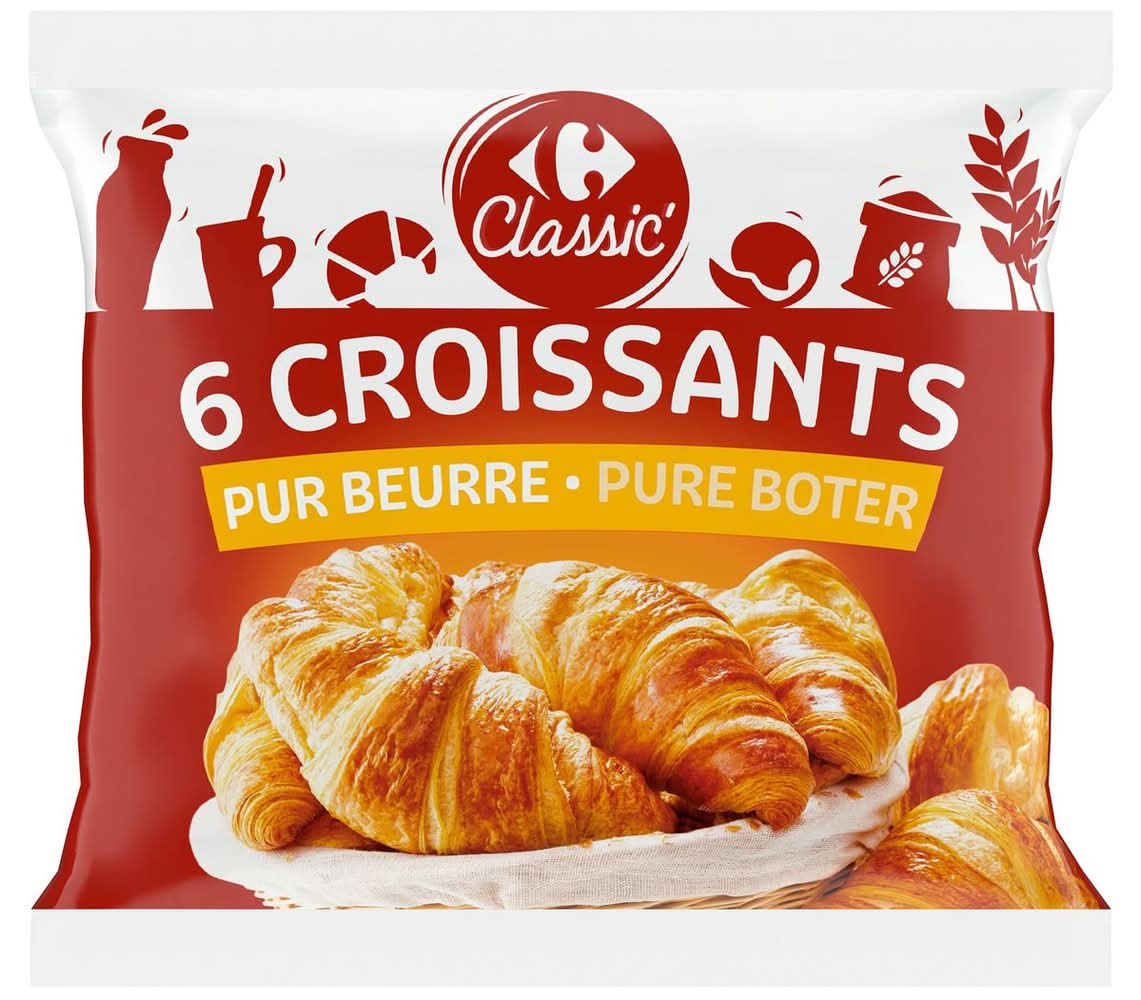 Carrefour Classic'' 6 Croissants 360 g