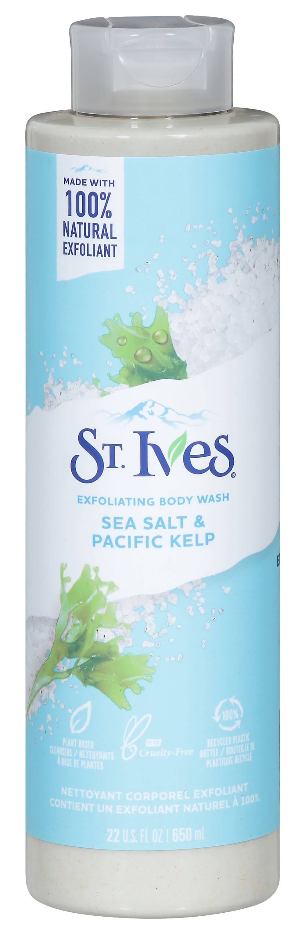 St. Ives Sea Salt & Pacific Kelp Exfoliating Body Wash (22 fl oz)
