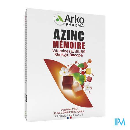 Azinc Memoire Gelules 30 Stimulation - Compléments alimentaires