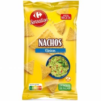 Nachos clásicos Sensation Carrefour sin gluten 200 g.