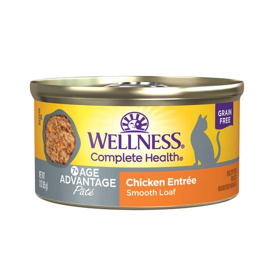 Wellness Complete Health Age Advantage Senior Wet Cat Food 7+ Years Old (chicken pate)
