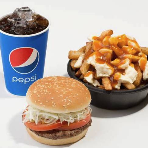 Trio #5 Hamburger + Poutine + Boisson
