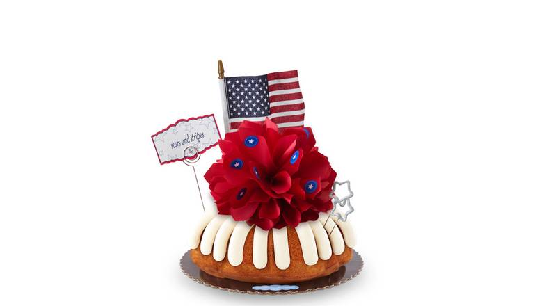 Patriotic 8" Decorated Bundt Cake