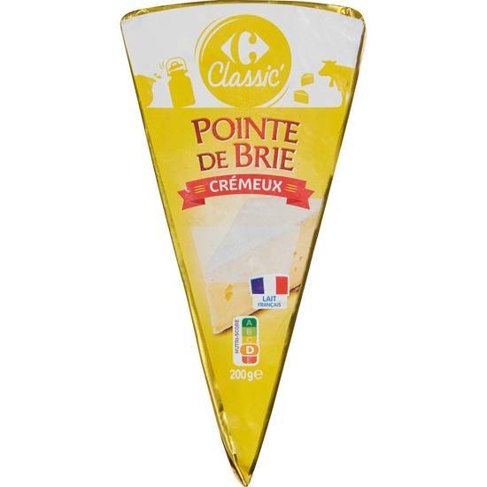 Carrefour Classic' - Fromage à pointe de brie crémeux