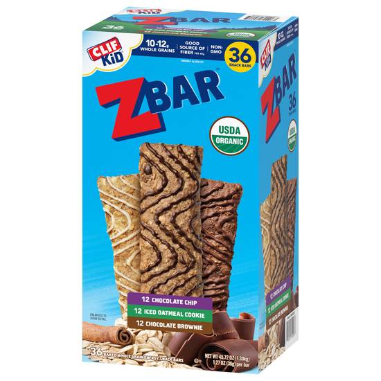 Clif Bar Kid Organic Zbar Variety pack (36 ct,1.3 oz)