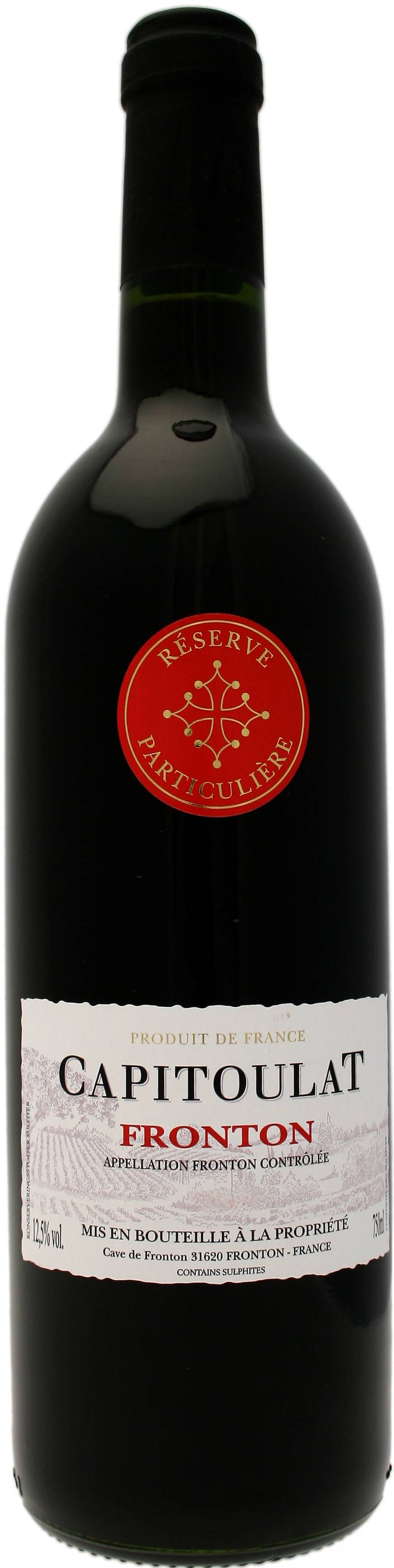 Capitoulat - Vin rouge domestique aop fronton contrôlée (750ml)