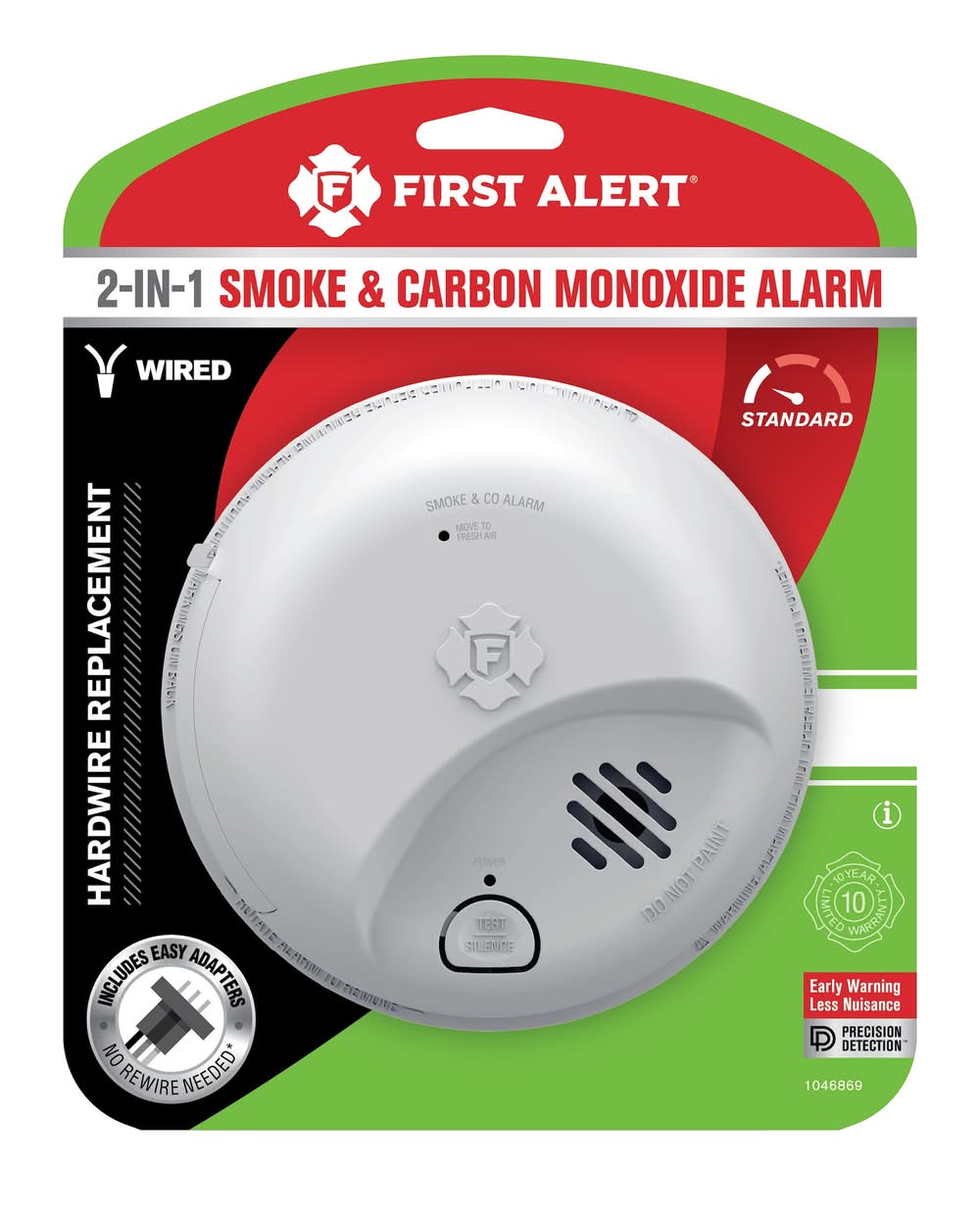 First Alert Hardwired (with Battery Backup) Ionization Interconnected Combination Smoke and Carbon Monoxide Detector