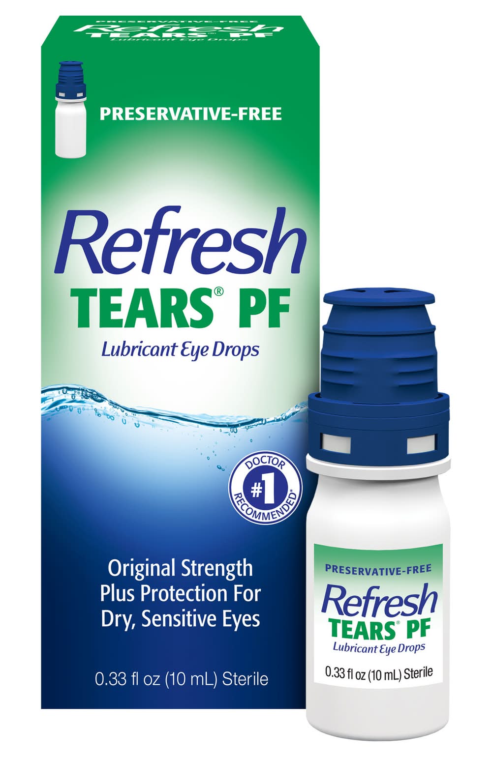 Refresh Tears Preservative Free Lubricant Eye Drops (0.33 fl oz)