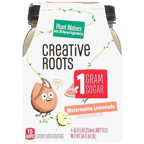 Creative Roots Coconut Water Beverage Watermelon Lemonade - 8.5 fl oz x 4 pack