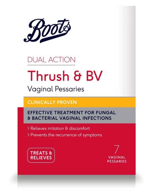 Boots Dual Action Thrush & Bv Vaginal Pessaries (7 pack)