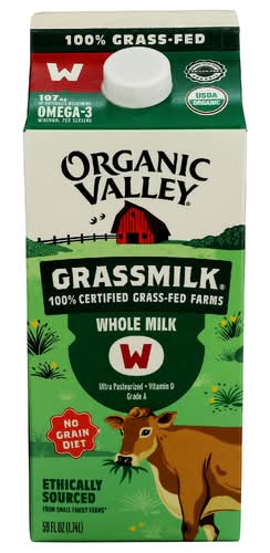 Organic Valley Organic Ultra Pasteurized Whole Grassmilk With Vitamin D