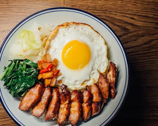 黯然銷魂飯 Char siu Rice with Sunny-side up Egg