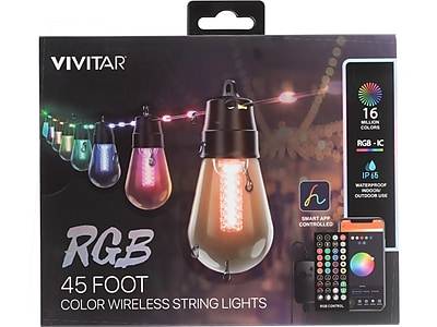 Vivitar Smart Rgb Wireless String Light (540 inch/assorted)
