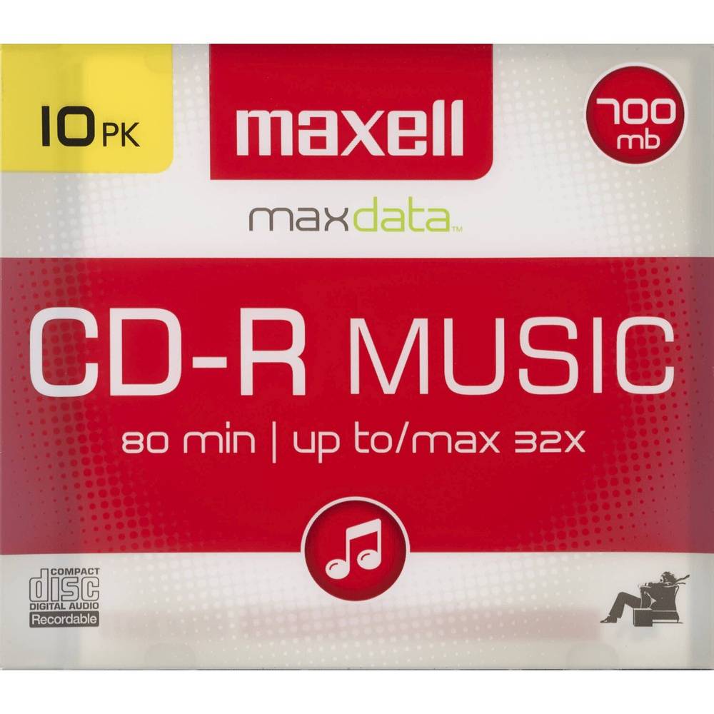 Maxell Cd-R Music For Audio Recording 80 Minutes