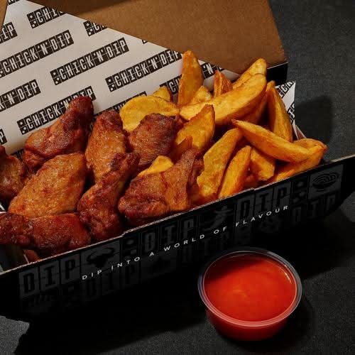 8 Wings & Wedges Combo